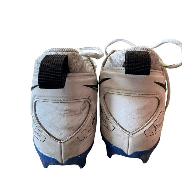 Nike Blue white Alpha Menace Pro 3 Football Cleats Mens Size 9.5 - Picture 5 of 16